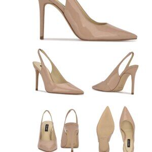 Nine West Feather Pointy Toe Slingback Pumps